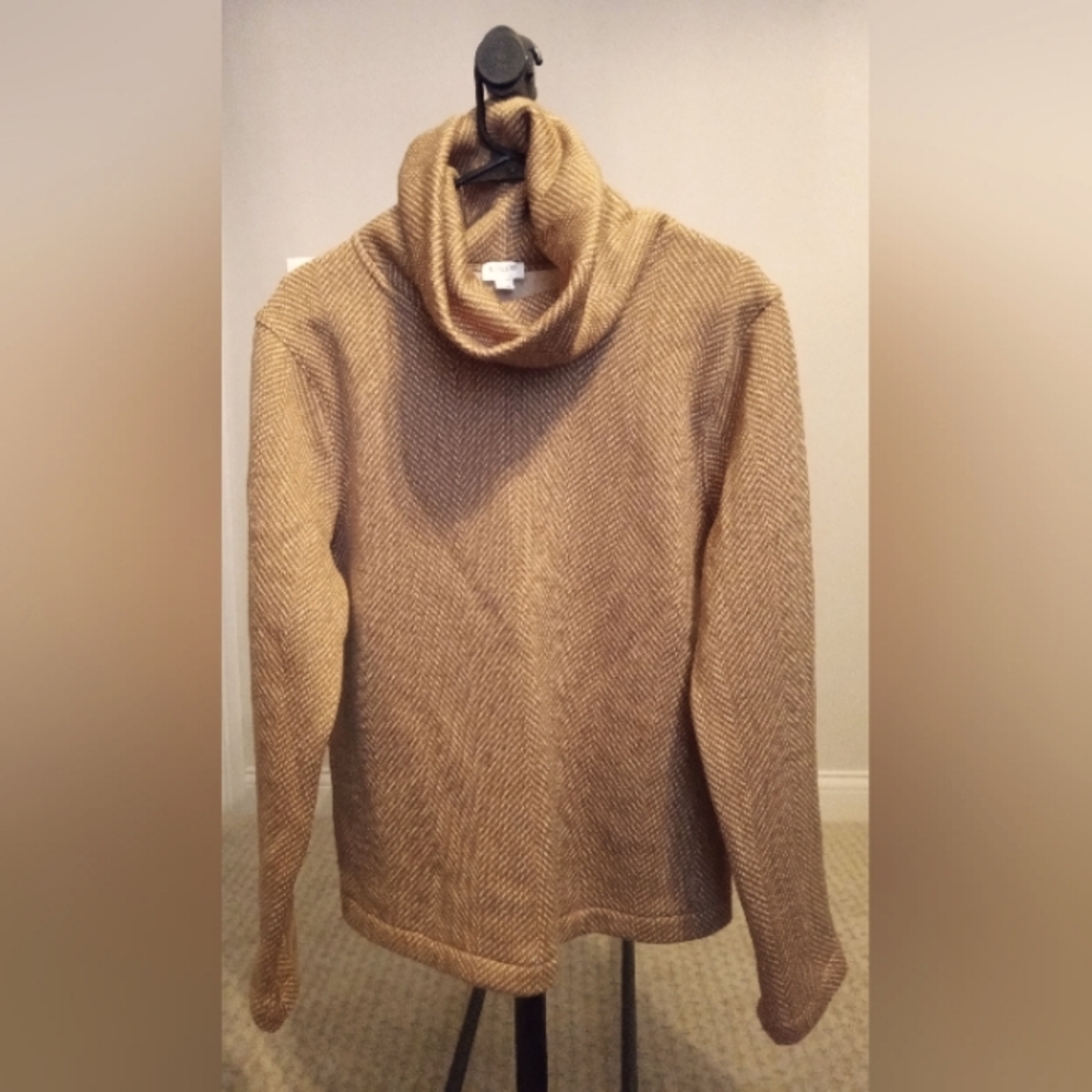 J. Crew Tan Cowl Neck Sweater with Long Sleeves